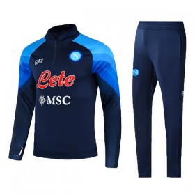 Napoli Quarter Zip Trænings Sweatshirt 2022-23 Blå